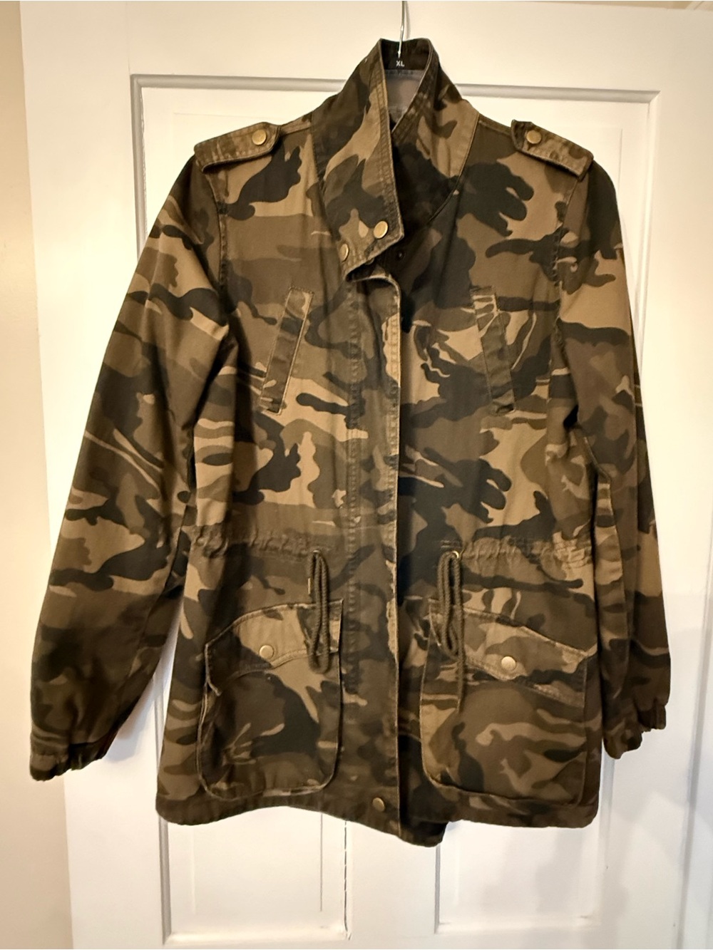 BONGO Olive & Dark Green Camo Utility Jacket